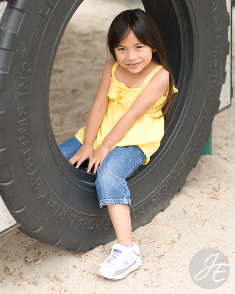 little girl at the park San Diego natural light on location photographer
