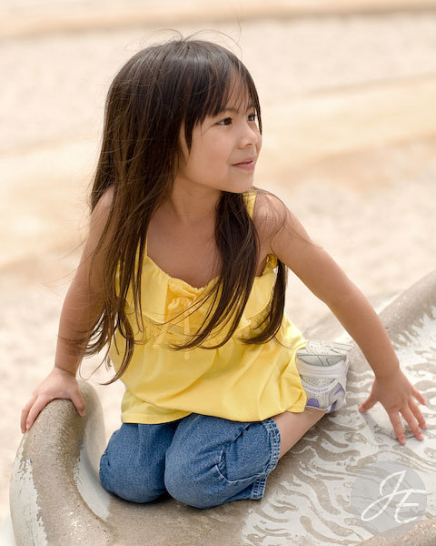 little girl at the park San Diego natural light on location photographer